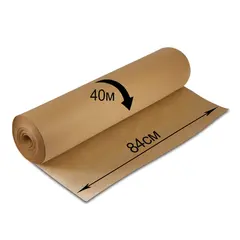 Крафт-бумага в рулоне, 840 мм х 40 м, плотность 78 г/м2, BRAUBERG, 440146, фото 1