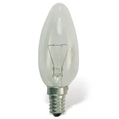 Лампа накаливания OSRAM Classic B CL E14, 60 Вт, свечеобр., прозрачн, колба d=35 мм, цоколь d=14 мм, фото 1