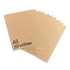 Крафт-бумага в листах А3, 297х420 мм, плотность 78 г/м2, 100 листов, BRAUBERG, 440149, фото 1