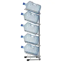 Стеллаж для хранения воды HOT FROST, для 5 бутылей, металл, серебристый, 251000502, фото 1
