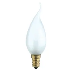 Лампа накаливания PHILIPS BXS35 FR E14, 40 Вт, вид свечи на ветру, матовая, колба d = 35 мм, E14, 175359, фото 1