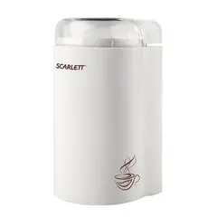 Кофемолка SCARLETT SC-CG44501, мощность 160 Вт, вместимость 65 г, пластик, белая, фото 1