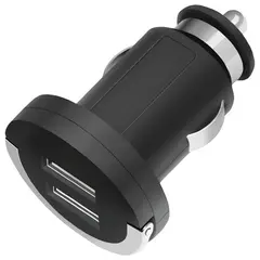 Зарядное устройство автомобильное DEPPA Ultra, 2 порта USB, выходной ток 2,1 А, черное, 11204, фото 1