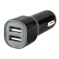Зарядное устройство автомобильное, RED LINE AC-1A, кабель для IPhone (iPad) 1м, 2 порта USB, выходной ток 1 А, черное, УТ000012245, фото 1