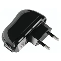Зарядное устройство сетевое (220 В) DEPPA, 1 порт USB, выходной ток 2,1 А, черное, 23139, фото 1