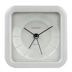 Часы-будильник SCARLETT SC-AC1006W, повтор сигнала, электронный сигнал, пластик, белые, SC - AC1006W, фото 1