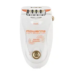 Эпилятор ROWENTA EP5700F0, 24 пинцета, 2 скорости, 2 насадки, сеть, моющаяся головка, белый, фото 1