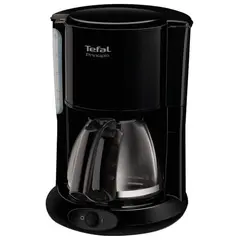 Кофеварка капельная TEFAL CM261838, 1000 Вт, объем 1,25 л, пластик, черная, фото 1