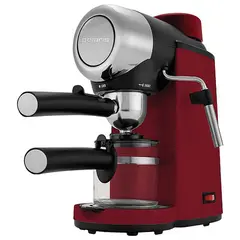 Кофеварка рожковая POLARIS PCM 4007A, 800 Вт, объем 0,2 л, 4 бар, подсветка, съемный фильтр, красная, фото 1
