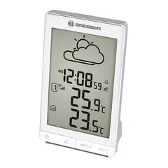 Метеостанция BRESSER TemeoTrend STX, термодатчик, часы, будильник, белый, 73271, фото 1