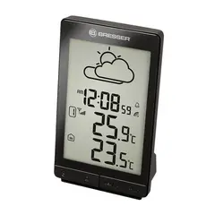 Метеостанция BRESSER TemeoTrend STX, термодатчик, часы, будильник, черный, 73270, фото 1