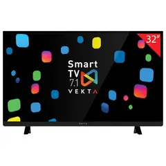 Телевизор VEKTA LD-32SR4715BS, 32&quot; (81 см), 1366х768, HD Ready, 16:9, Smart TV, Android, Wi-Fi, черный, фото 1