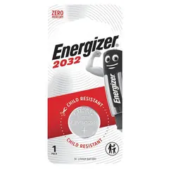 Батарейка ENERGIZER, CR 2032, литиевая, 1 шт., в блистере, E301021301, фото 1