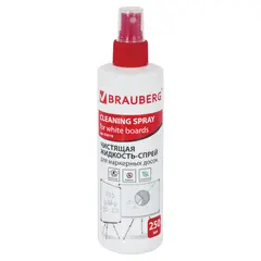 Чистящая жидкость-спрей для маркерных досок BRAUBERG, 250 мл, 510119, фото 1
