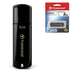 Флэш-диск 8 GB, TRANSCEND Jet Flash 350, USB 2.0, черный, TS8GJF350, фото 1