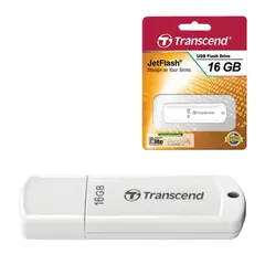 Флэш-диск 16 GB, TRANSCEND Jet Flash 370, USB 2.0, белый, TS16GJF370, фото 1