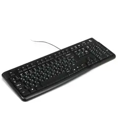 Клавиатура проводная LOGITECH K120, USB, 104 клавиши, черная, 920-002522, фото 1