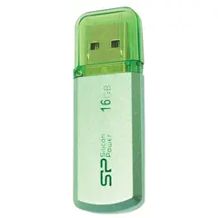 Флэш-диск 16 GB, SILICON POWER Helios 101, USB 2.0, зеленый, SP16GBUF2101V1N, фото 1