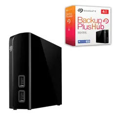 Диск жесткий внешний HDD SEAGATE &quot;Backup Plus Hub&quot;, 4 TB, 3,5&quot;, USB 3.0, черный, STEL4000200, фото 1