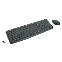 Набор беспроводной LOGITECH Wireless MK235, клавиатура, мышь 2 кнопки + 1 колесо-кнопка, черный, 920-007948, фото 1