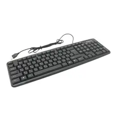 Клавиатура проводная DEFENDER Element HB-520, USB, 104 клавиши + 3 дополнительные клавиши, черная, 45522, фото 1