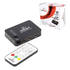 Переключатель HDMI, CABLEXPERT, 19F/19F, электронный, 5 устройств на 1 монитор/ТВ, пульт ДУ, DSW-HDMI-52, фото 1