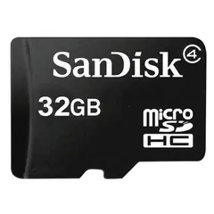 Карта памяти micro SDHC, 32 GB, SANDISK, 4 Мб/сек. (class 4), SDSDQM-032G-B35, фото 1