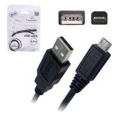 Кабель USB-micro USB, 2.0, 0,5 м, CABLEXPERT, для подключения портативных устройств и периферии, CCPmUSB2AMBM05M, фото 1