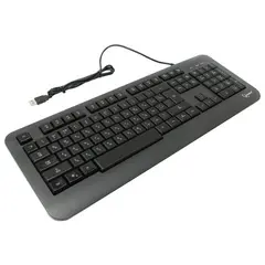 Клавиатура проводная с подсветкой клавиш GEMBIRD KB-230L, USB, 104 клавиши, с подсветкой, черная, фото 1