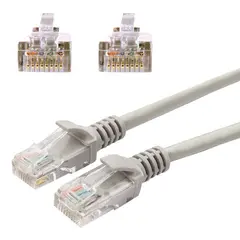 Кабель (патч-корд) UTP 5e категория, RJ-45, 1 м, CABLEXPERT, для подключения по локальной сети LAN, PP12-1m, фото 1