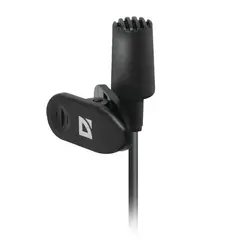Микрофон-клипса DEFENDER MIC-109, кабель 1,8 м, 54 дБ, пластик, черный, 64109, фото 1
