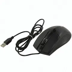 Мышь проводная DEFENDER Optimum MB-270, USB, 2 кнопки + 1 колесо-кнопка, оптическая, черная, 52270, фото 1