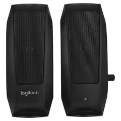 Колонки компьютерные LOGITECH S120, 2.0, 2х1, 2 Вт, пластиковый корпус, черный, 980-000010, фото 1