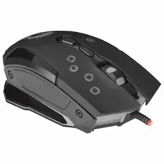 Мышь проводная игровая DEFENDER Killer GM-170L, USB, 6 кнопок + 1 колесо-кнопка, оптическая, черная, 52170, фото 1