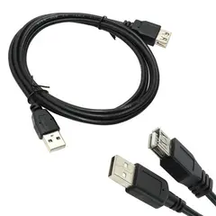Кабель-удлинитель USB 2.0, 1,8 м SVEN, M-F, 1 фильтр, для подключения периферии, SV-004569, фото 1