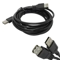 Кабель-удлинитель USB 2.0, 5 м SVEN, M-F, 1 фильтр, для подключения периферии, SV-015671, фото 1