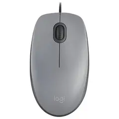 Мышь проводная LOGITECH M110, USB, 2 кнопки+1 колесо-кнопка, оптическая, серая, 910-005490, фото 1