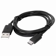 Кабель USB2.0-Type-C, 1м, SONNEN Economy, медь, для передачи данных и зарядки, черный, 513117, фото 1