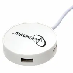 Хаб GEMBIRD UHB-241, USB 2.0, 4 порта, кабель 0,5 м, белый, фото 1