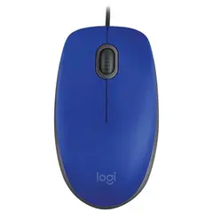 Мышь проводная LOGITECH M110, USB, 2 кнопки+1 колесо-кнопка, оптическая, синяя, 910-005488, фото 1