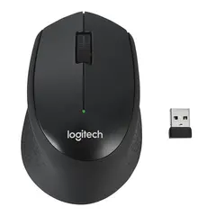 Мышь беспроводная LOGITECH M330 Silent Plus, 1000dpi, USB, чёрная, 910-004909, фото 1