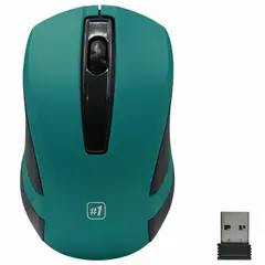 Мышь беспроводная DEFENDER #1 MM-605,USB, 2 кнопки + 1 колесо-кнопка, оптическая, зел, 52607, фото 1
