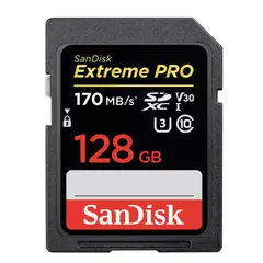 Карта памяти SDXC 128 GB SANDISK Extreme Pro UHS-I U3, V30, 170 Мб/сек (class 10), SDSDXXG-128G-GN4IN, DXXY-128G-GN4IN, фото 1