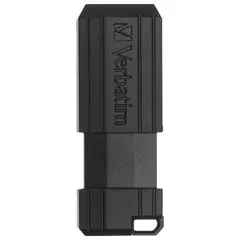 Флэш-диск 16 GB VERBATIM PinStripe USB 2.0, черный, 49063, фото 1