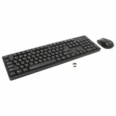 Набор беспроводной DEFENDER #1 C-915, USB, клавиатура, мышь 3 кнопки+1 колесо-кнопка, черный, 45915, фото 1