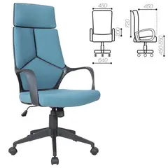 Кресло офисное BRABIX PREMIUM &quot;Prime EX-515&quot;, ткань, голубое, 531568, фото 1