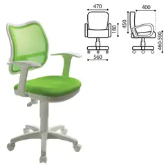 Кресло CH-W797/SD с подлокотниками, светло-зеленое, CH-W797/SD/TW-1, фото 1