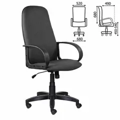 Кресло офисное BRABIX &quot;Praktik EX-279&quot;, ткань/кожзам, серое, 532018, фото 1
