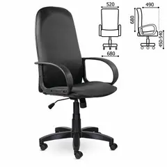 Кресло офисное BRABIX &quot;Praktik EX-279&quot;, ткань JP/кожзам, серое, 532020, фото 1
