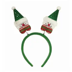 Ободок карнавальный &quot;Зеленый снеговик&quot;, 22х24 см, полиэстер, 76207, 78609, фото 1